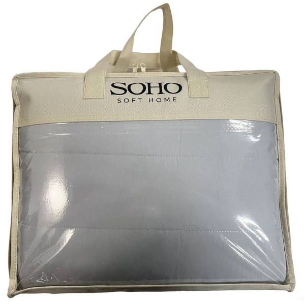 Фото - Комплект постільної білизни SOHO 200х220 Light gray/Dark gray (03-BT-7173-Gray)